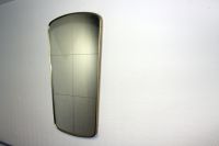 Spiegel Fifties zware uitvoering met gegraveerd glas en messing sierlijst