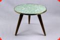 Small round table from the fifties with Formica tabletop
