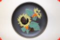 Fifties ceramics wall plate - Ruscha - Sunflowers