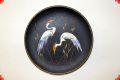 Fifties ceramics wall plate from Germany - two herons - Ruscha