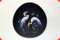 Fifties ceramics wall plate from Germany - herons - Ruscha
