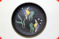 Fifties ceramics wall plate from Germany - fish - Ruscha