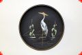 Fifties ceramics wall plate from Germany - heron - Ruscha