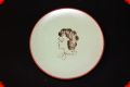 Fifties ceramics wall plate from the Netherlands - portrait of girl - extraordinary