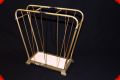Vintage 50's brass umbrella stand rectangular