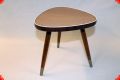 Vintage small triangular table from the fifties