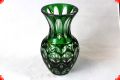 Vase 1930's crystal green Nachtmann Germany