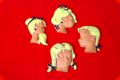 Wall masks mini set of 4 - rare