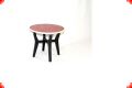 Tafel rond klein rood apart model