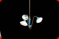 Hanglamp Mategot/Stilnovo stijl blauw